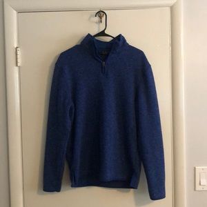 Club Room Blue Quarter Zip Pullover